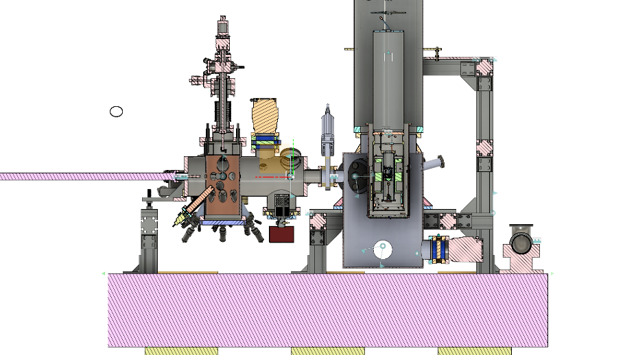 Construction of a low-temperature scanning tunnelling microscope with thin film growth capabilities for the fabrication of two-dimensional quantum materials