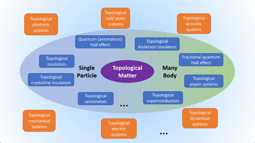 The topological zoo from quantum phenomena